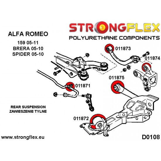 011871A: Tuleja stabilizatora tylnego SPORT