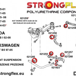 021255A: Front lower wishbone inner bush SPORT