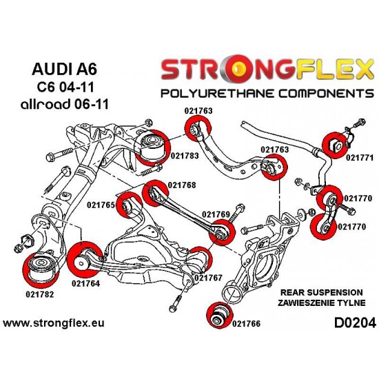 021765A: Rear lower arm rear bush SPORT