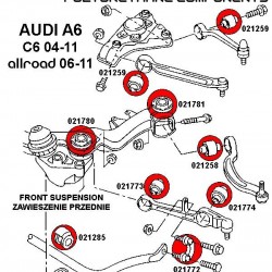 021781B: Front subframe - rear bush