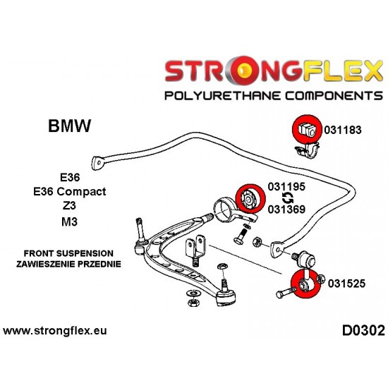 031183B: Front anti roll bar bush