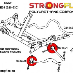 031420A: Front lower tie bar to chassis bush 58mm SPORT