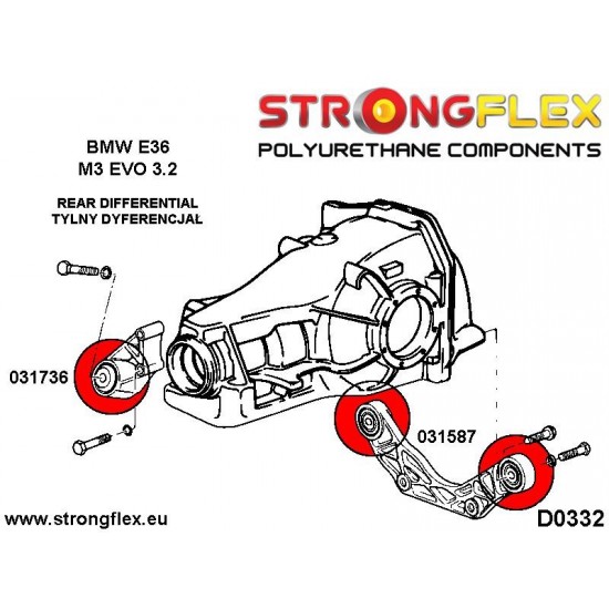 031587B: Rear differential rear mount bush E36