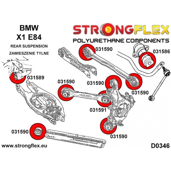 031591A: Rear upper control arm to hub bush SPORT