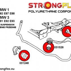 031739A: Front wishbone bush SPORT