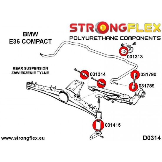 031789A: Tuleja łącznika stabilizatora tylnego na stabilizator SPORT