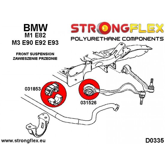 031853A: Tuleja stabilizatora frontego SPORT