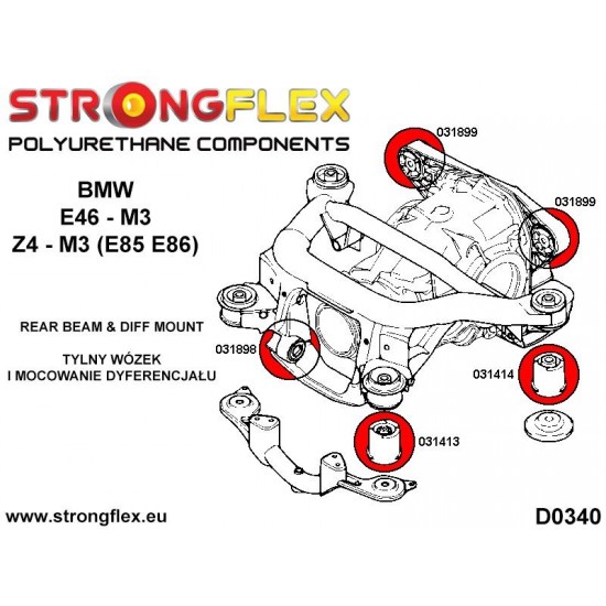 031899A: Tuleja tylnego dyferencjału – rear M3 SPORT