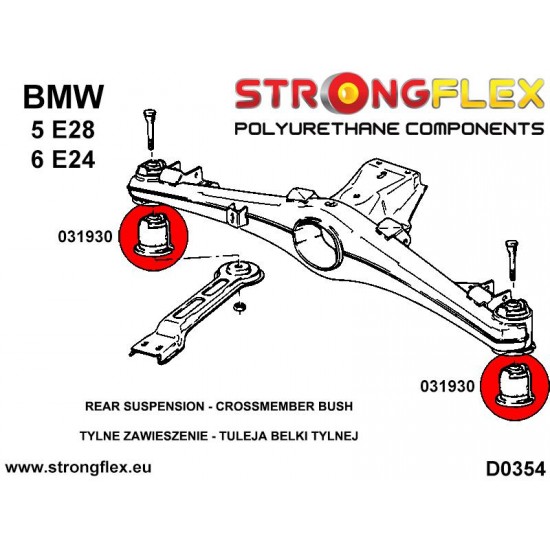 031930B: Rear crossmember bush