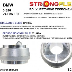 031946A: Front lower arm bushes - eccentric 66mm SPORT
