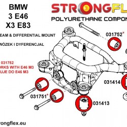 036119A: Zestaw tulei tylnego wózka E46 SPORT