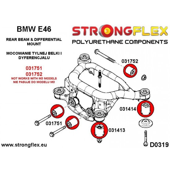 036145A: Full suspension bush kit BMW E46 SPORT