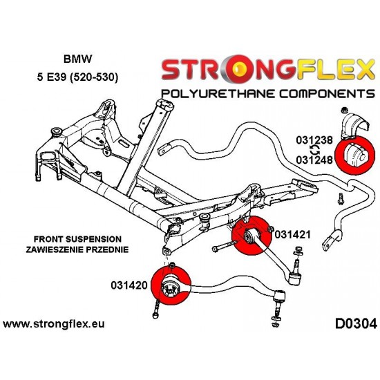 036233A: Full suspension bush kit E39 Sedan SPORT
