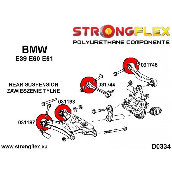 036233A: Full suspension bush kit E39 Sedan SPORT