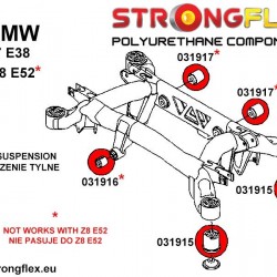 036237B: Full suspension bush kit BMW 7 E38