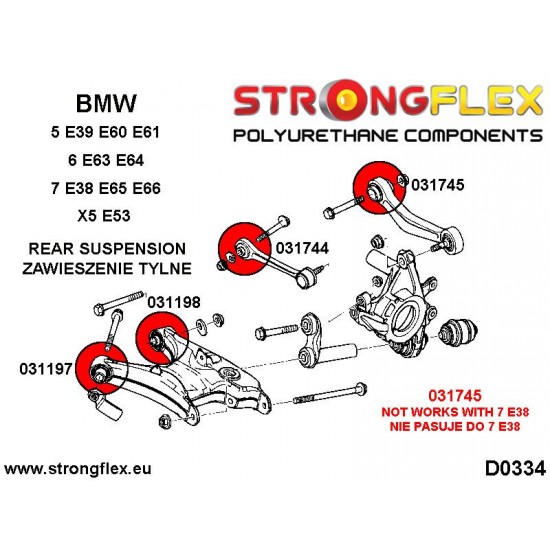 036247A: Suspension bush kit SPORT