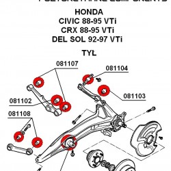 081102A: Rear lower shock mounting bush SPORT