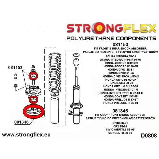 081153A: Shock absorber mounting SPORT