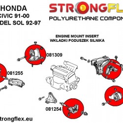081254A: Engine left lower mount inserts SPORT