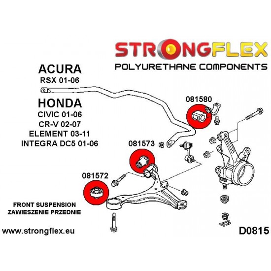 081573A: Front wishbone rear bush SPORT