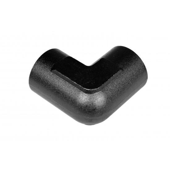 Adapter 1/2 NPT 90' female-female coupler hose fitting Black