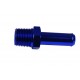 1/8 NPT to 6-7mm (1/4) Push On Barb Tail Hose Pipe Fitting Adapter Fuel Blue