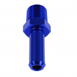1/8 NPT to 6-7mm (1/4) Push On Barb Tail Hose Pipe Fitting Adapter Fuel Blue