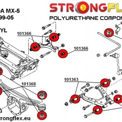 101366A: Rear upper inner & outer suspension bush SPORT