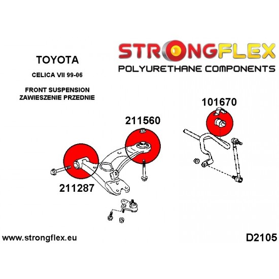 101670B: Tuleja stabilizatora frontego