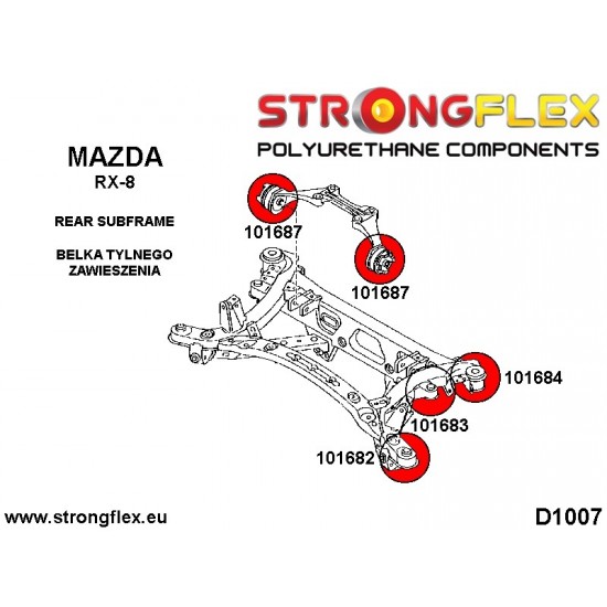 101687B: Rear diff mount bush