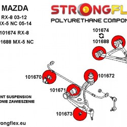 101688A: Front upper arm bush SPORT