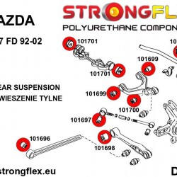 106183B: Rear suspension bush kit