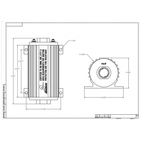 Fuel pump Aeromotive 11108 Marine A1000