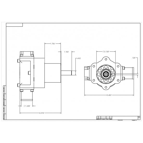 Fuel pump Aeromotive 11115 Atomic Belt Drive