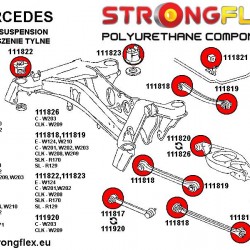111826A: Rear track control arm - inner bush 51mm SPORT