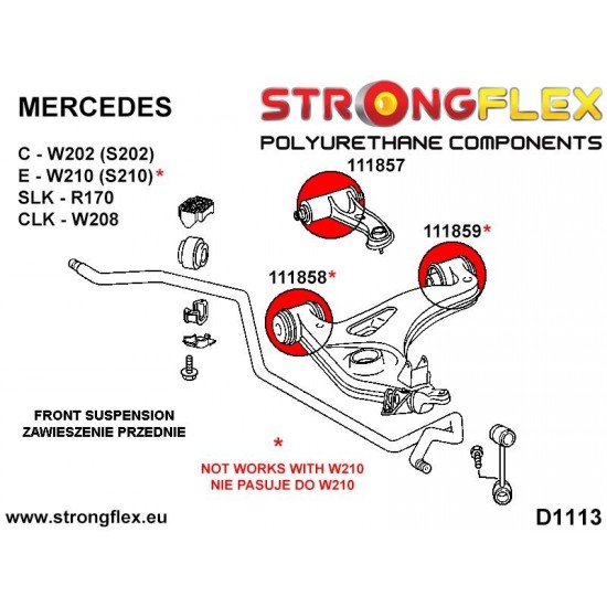 111859A: Front lower arm - rear bush SPORT