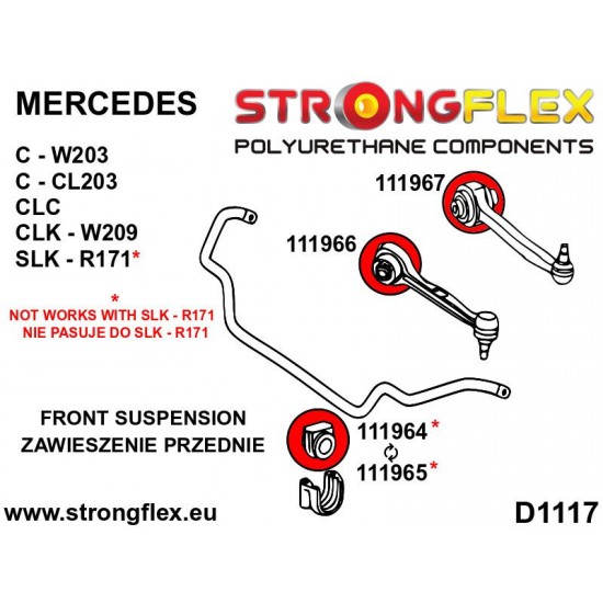 111966A: Front suspension - front bush SPORT