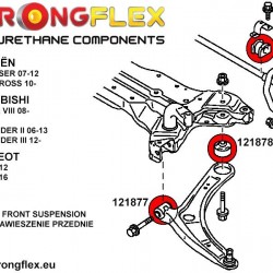 121878A: Tuleja wahacza frontego - rear SPORT
