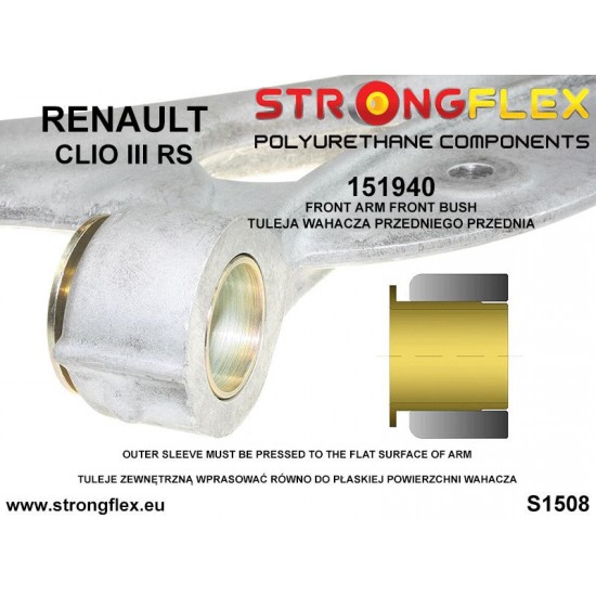 151940A: Front control arm - front bush SPORT