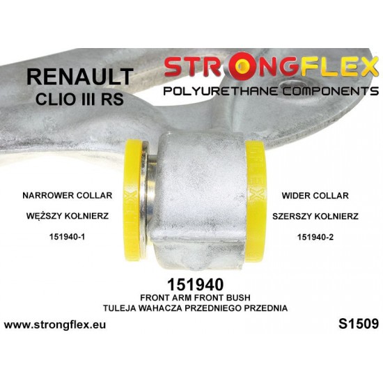 151940A: Front control arm - front bush SPORT