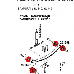 206156A: Front and rear suspsnsion kit SPORT