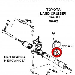 211453A: Steering rack mount bush 50mm SPORT