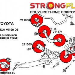 211568A: Rear trailing arm front bush SPORT