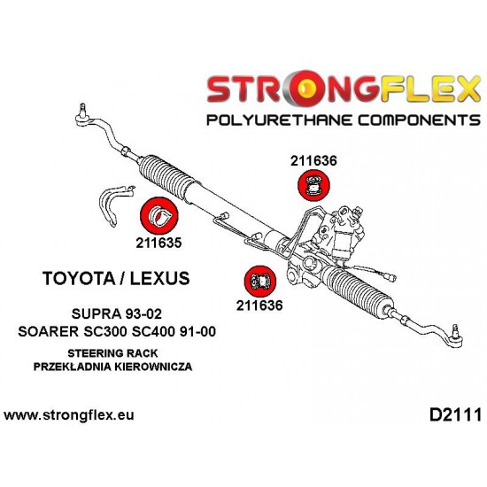 211636B: Steering rack mount bush