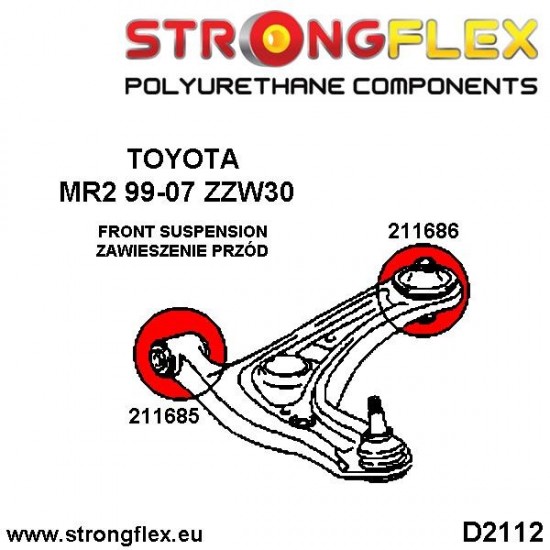 211685A: Tuleja wahacza frontego fronta SPORT