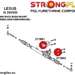 211842A: Steering rack mount bush SPORT