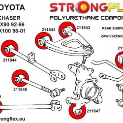 211844A: Rear track control arm Inner bush SPORT
