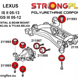 211866A: Rear diff mount - rear bush SPORT