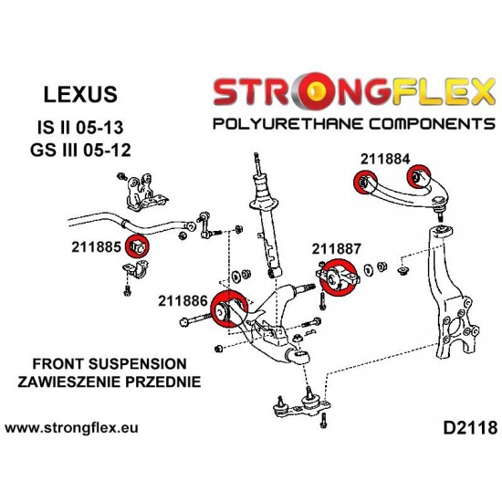 211887B: Front lower arm - rear bush