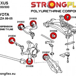 216234A: Rear beam bush kit SPORT